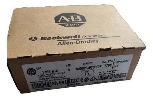 Allen Bradley 1769-if4i Input Module Analog