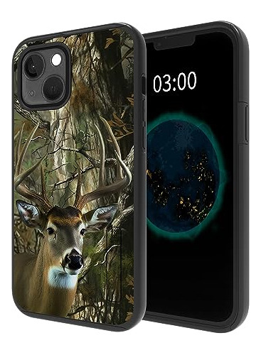 Funda Para iPhone 13 5g 2021 6.1 Pulgada Camo Forest Deer-02