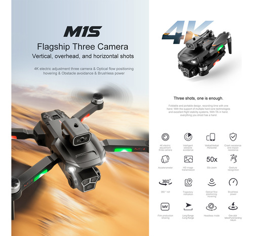 Drones Inteligentes Sin Cepillo Profesionales M1s 4k 2.4g