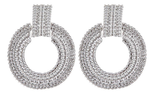 Pendientes Colgantes Para Mujer Pendientes Metálicos Plata