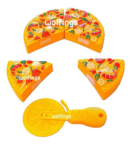 Pizza Con Abrojos Comida Juguete Juego Cocina Infantil Niños