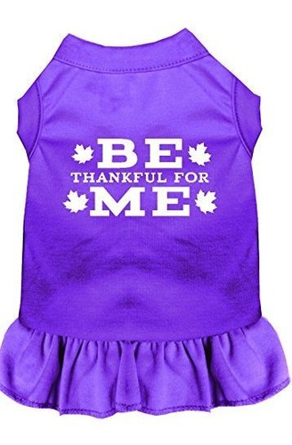 Vestido Estampado Be Thankful For Me, Púrpura, 4x-large