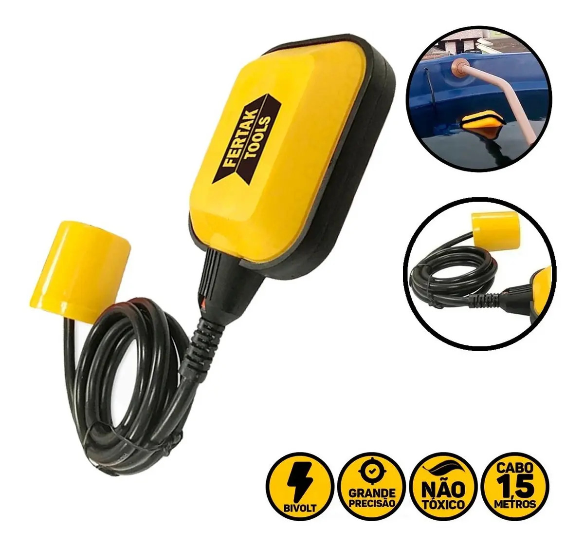 Boia Elétrica Automática Regulador Nível Caixa Água Poço 15a Fertak 1615