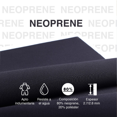 Imagen 3 de 9 de Telas Por Metro Neoprene 1mt X 1,4mt