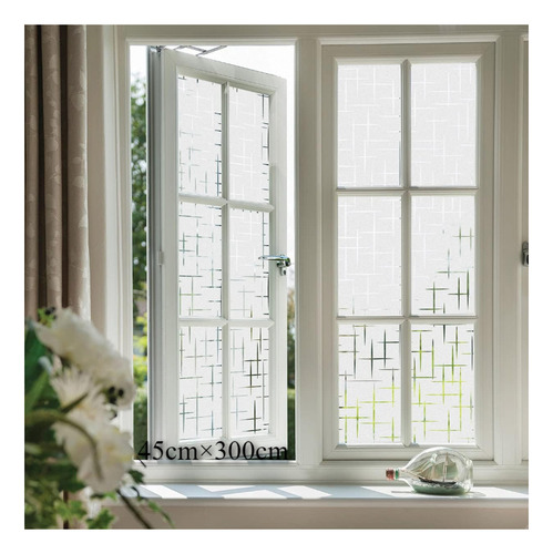 Película de privacidad para ventana, película de vidrio esmerilado para ventana, bloqueo solar, adhesivo de vidrio no adhesivo, adhesivo decorativo para puerta, cubierta de tinte autoestática