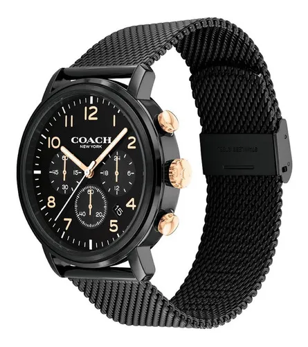 Reloj coach negro outlet