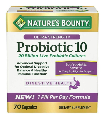 Probiotic 10-20 Billion 70 Capsulas - Nature's Bounty