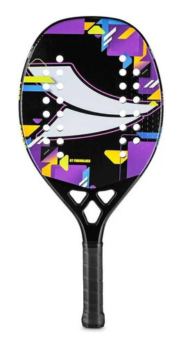 Raquete Beach Tennis Atrio Fiberglass Es416 Cor Preto