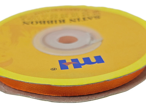 Cinta Raso Numero 1 1/4 25 Yardas Naranja