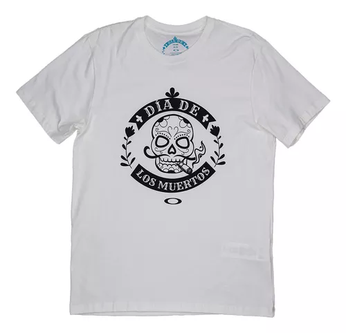 Camiseta Oakley Big Skull Masculina - Preto+Cinza