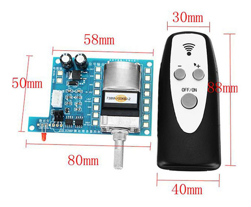 Panel De Control De De Infrarrojos 9 V Potenciómetro Motor