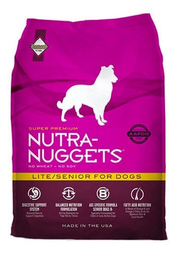 Alimento Nutra-nuggets Lite/senior 15 K