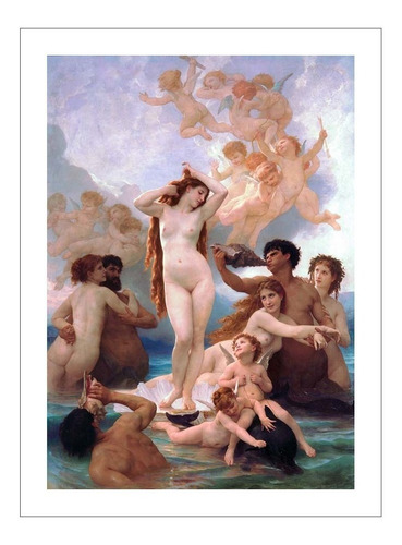 Lamina Fine Art El Nacimiento De Venus Bouguereau 50x70 Myc