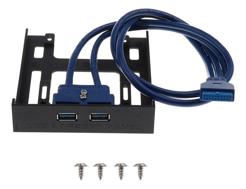 Usb 3.0 Panel Frontal 3.5inch 2-port Hub For 20pin