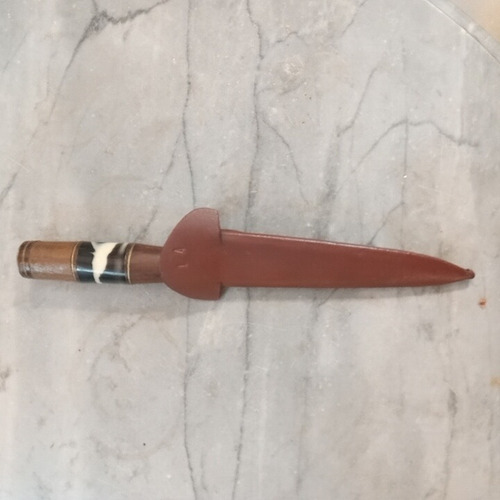 Cuchillo Antiguo Facon Puñal Acero Al Carbono Schmieden Tand (Usado)