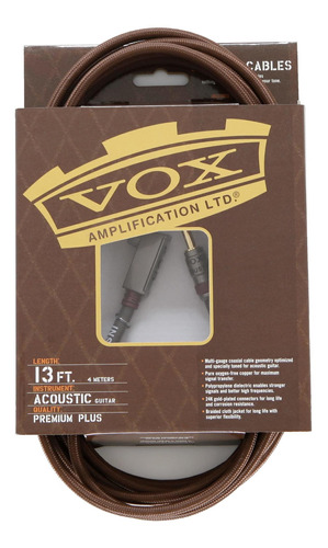 Cable Para Instrumento Acústico Vox Vac-13br 4 Metros
