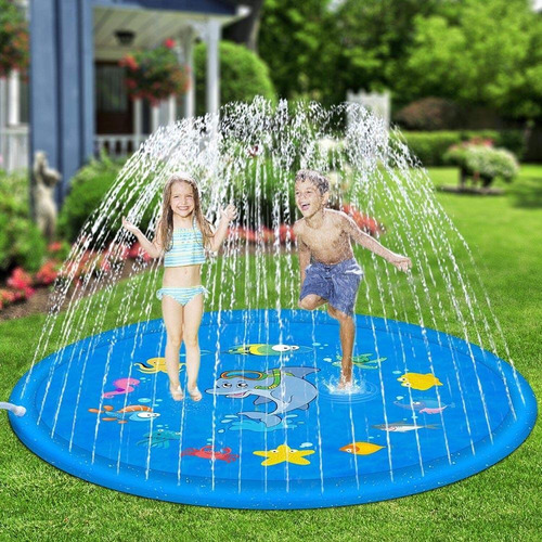 170 Cm Inflable Spray Agua Cojín Verano Niños Alfombra