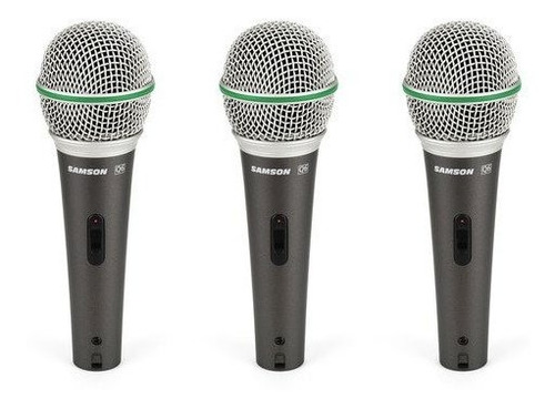 Samson Q6 Dynamic Microphone 3pack