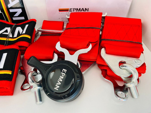Imagen 2 de 6 de Cintos 5 Puntas Competicion Rojo Camlock Epman Apert Rapida