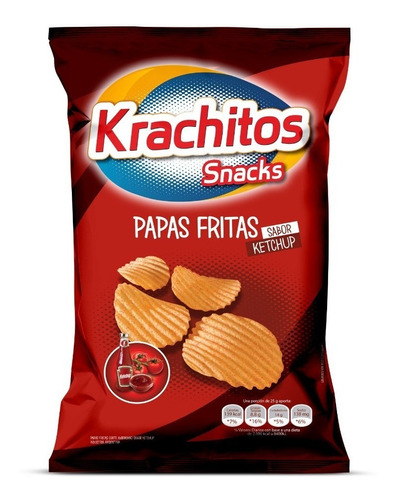 Papas Fritas Krachitos 65g Sabor Ketchup