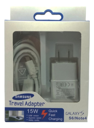Imagen 1 de 1 de Cargador Samsung 2 En 1 Travel Adapter 2 Amp. Somos Tienda.