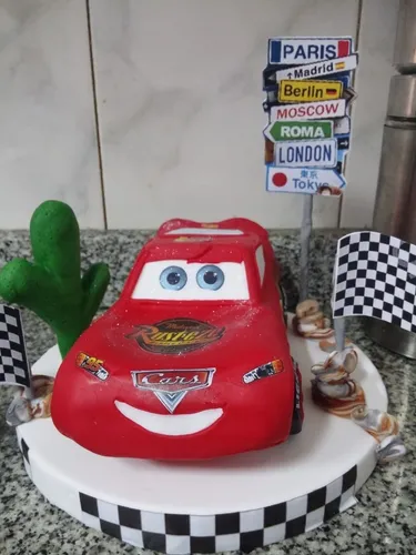 Adorno Mate O El Rayo Cars A Eleccion Porcelana Fria