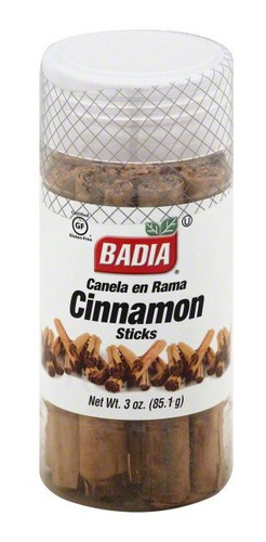 Badia Cinnamon Sticks Canela En Rama 85.1g Importado Stock