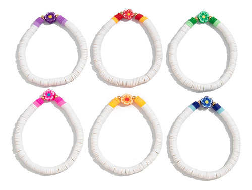 Pulseras Elásticas Y2k Boho Flower Para Mujer, Joyas Para Fi
