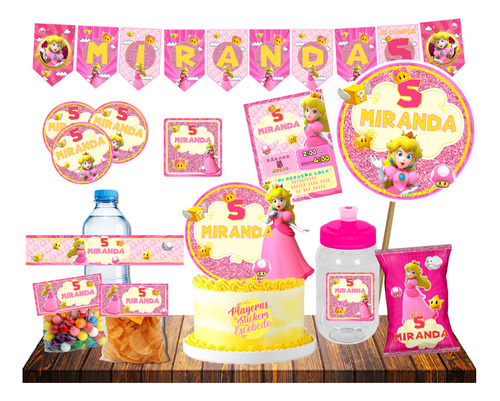 Kit Imprimible Princesa Peach *editable En Power Point