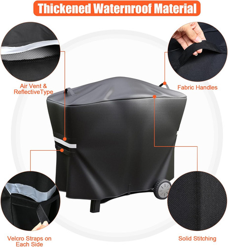 Cubierta De Parrilla 7112 Para Parrillas De Gas Weber Q2000,