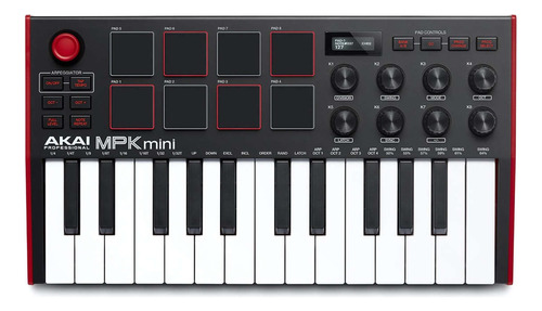 Akai Mpk Mini Mk3 Controlador Midi Usb 25 Teclas 8 Pads