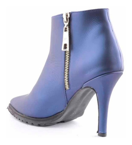 Imagen 4 de 6 de Botines De Mujer De Cuero Botas Viterbo - Ferraro