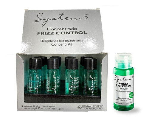 Ampollas 12x10ml + Serum 30ml Frizz Control System3