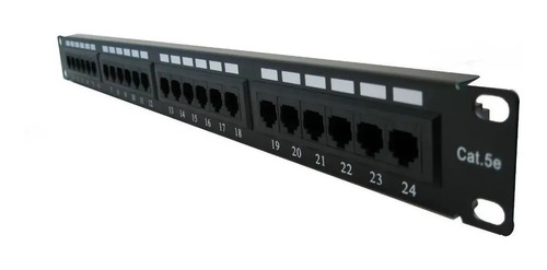 Patch Panel 24 Puntos Cat5e Marca Qnet 