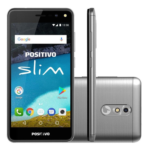 Smartphone Positivo Slim S510 - Cinza, Tela 5'', 8gb