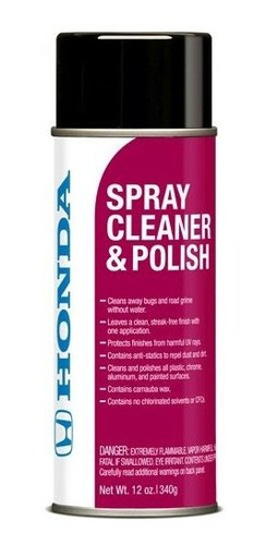 Honda Spray Cleaner And Polish Aerosol Onza