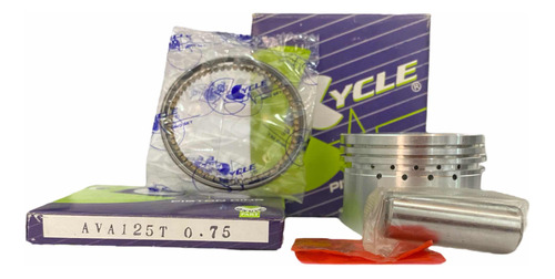 Kit De Piston Ava 125 0.75 Marca Cycle 