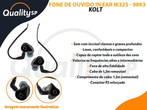 Imagem 7 de 7 de Fone De Ouvido De Monitoramento In Ear Ik325 Költ