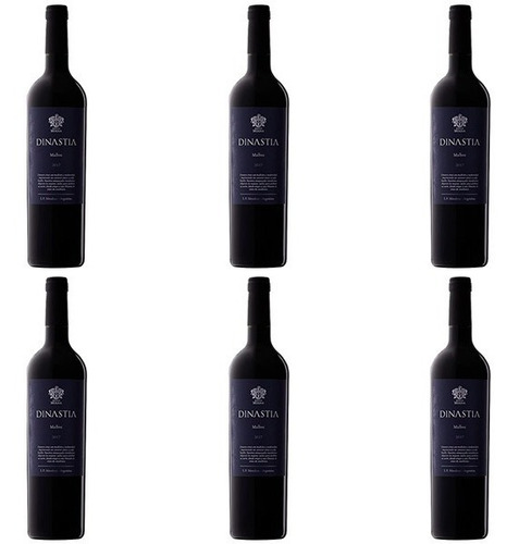 Vino Malbec Dinastía Bodegas Molina-caja X 6 Botellas X750ml