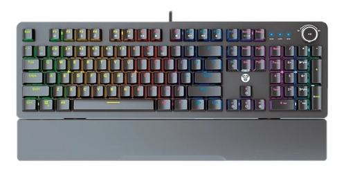 Teclado Gamer Mecanico Fantech Maxpower Mk853 Switch Blue Pc Color del teclado Negro