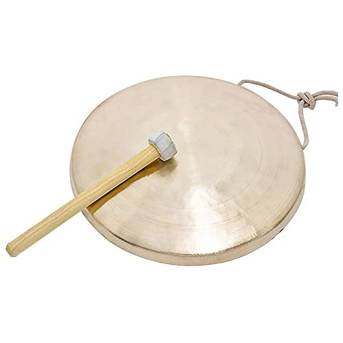 Gongs Blancos 12.2  (31cm) Con Mazo De Madera