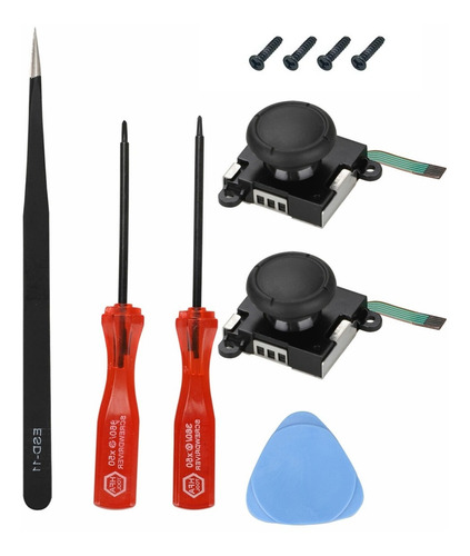 Imagen 1 de 2 de Kit Destornillador Nintendo Switch Mas 2 Joy-con Stick