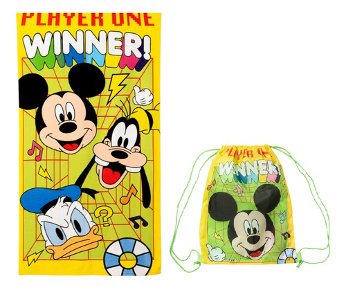 Toalla De Playa Mickey Mouse 70 X 140 Cms