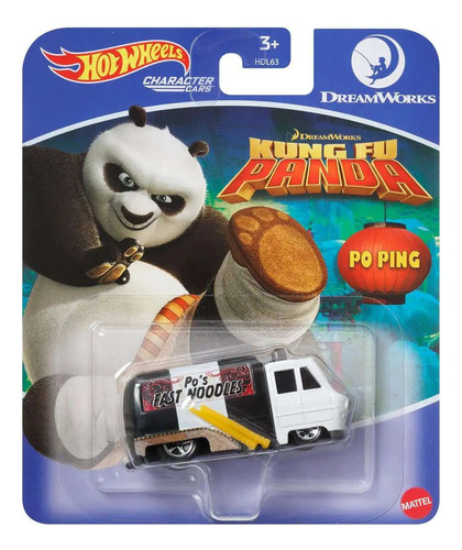 Hot Wheels Character Cars Dreamworks Kung Fu Panda Po Ping