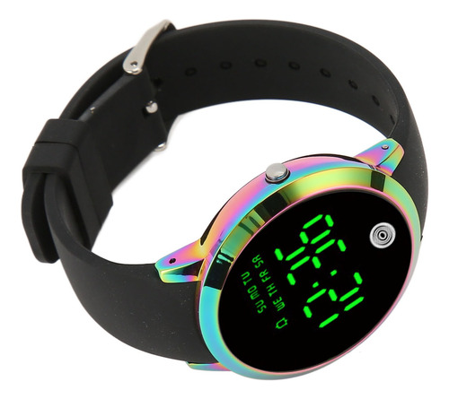 Reloj Digital Redondo Para Hombre, Pantalla A Color, Imperme