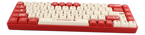 Teclado Mecánico Para Juegos, 68 Teclas, Cableado, Intercamb