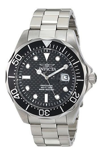 Reloj  Para Hombre 12562x Pro Diver Dial Color Negro De