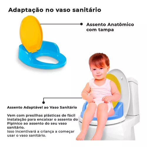 Troninho Infantil Redutor De Assento Penico Sanitario Bebe