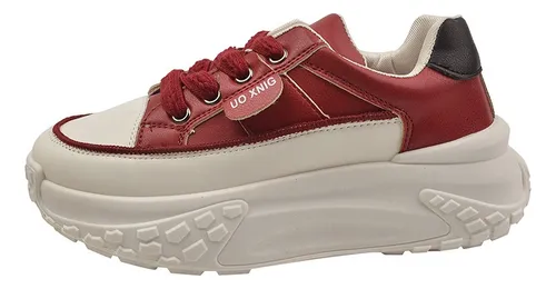comprar Zapatos Dama Plataformas Casual Tenis Blancos Mujer Moda