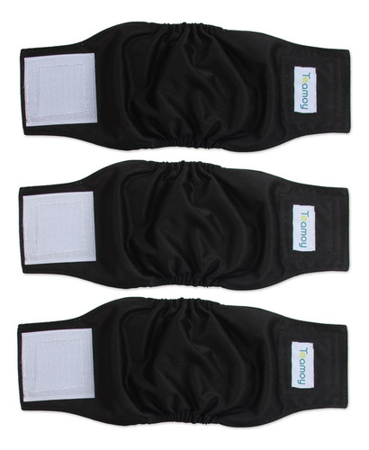 Paquete De 3 Panales Teamoy Para Perros Machos, Lavables ...
